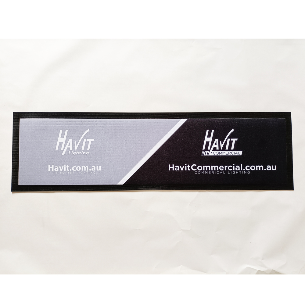 non slip custom brand printing nitrile rubber bar runner bar mat beer bar counter mat