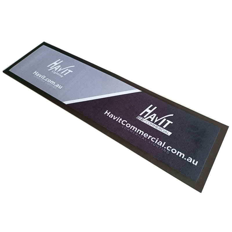 non slip custom brand printing nitrile rubber bar runner bar mat beer bar counter mat