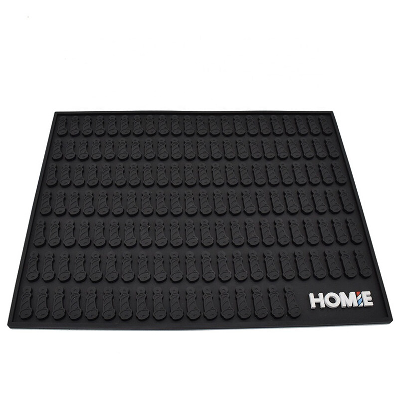 3D custom logo promotion gift soft PVC rubber bar mat Barware accessories counter mat bar mat