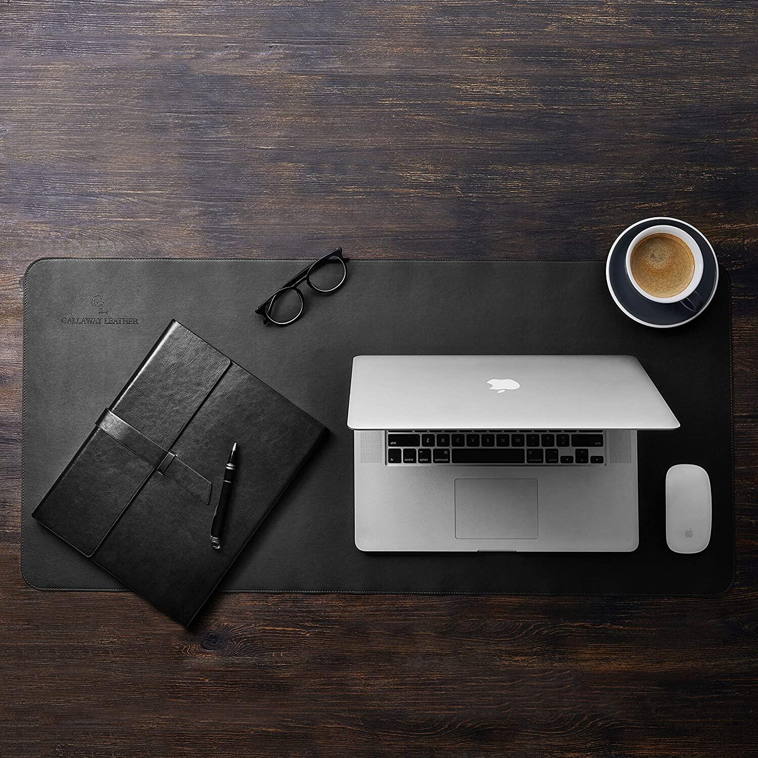 PVC leather large size desk protector pad working pad office organizer mouse pad