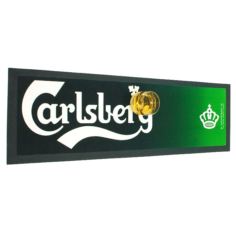 custom digital printing nitrile rubber bar runner bar mat liquid absorbent felt beer bar mat