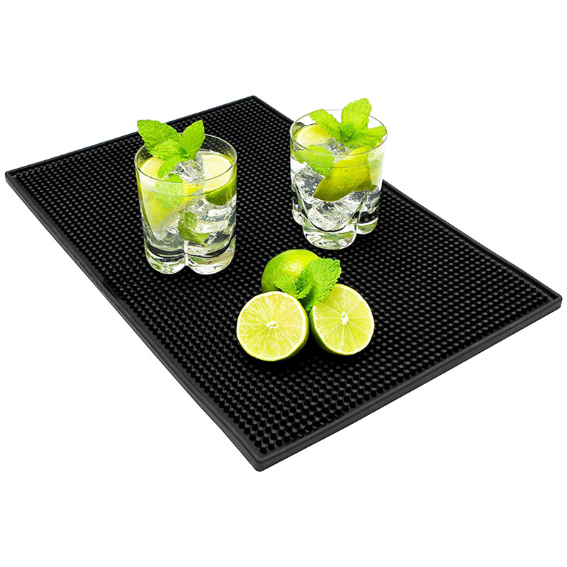 Plain no logo non slip eco-friendly PVC plastic bar mat rail mat PVC bar mat  