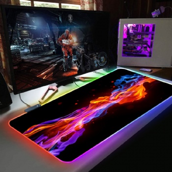 RGB gaming mouse pad custom printing large desi size keyboard work mat