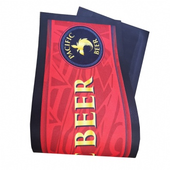 full color sublimation printing nitrile rubber bar runner bar mat liquid absorbent felt beer bar mat