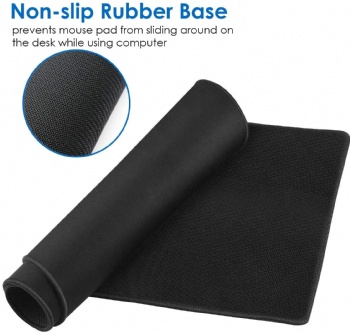 Amazon hotsale Gaming Computer office Mouse Pad-Cloth with rubberized base Black color