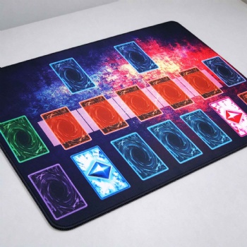 Custom Printed TCG Play Mat, Extended Large Card Game Mat Anti-Scratch Waterproof Neoprene Game Pad for Competitive & Casual Card Gaming