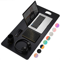 PVC leather large size desk protector pad working pad office organizer mouse pad