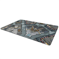 full color printing Playmat 4x2 feet standard neoprene battlefield street map Game playmat