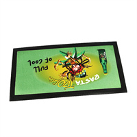 non slip water absorbent custom sublimation printing nitrile promotion gift rubber bar mat